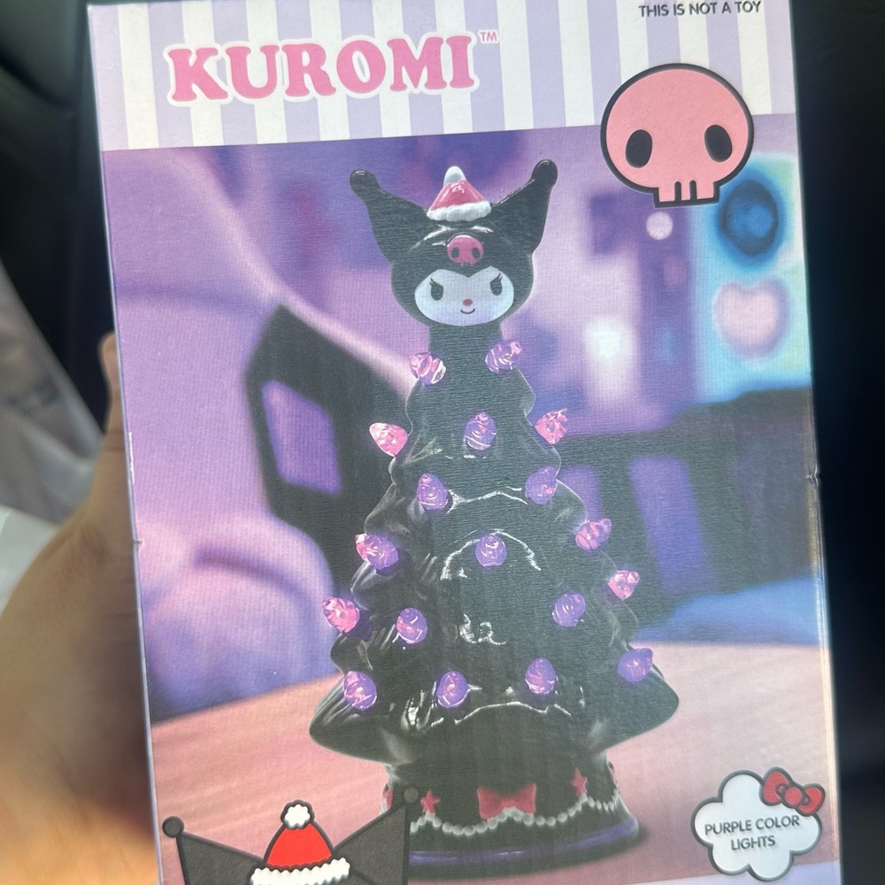 Sanrio Kuromi Christmas Tree with Purple Lights